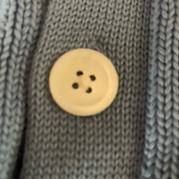 Brooks Brothers Light Blue Cable Knit Cardigan - Picture 3 of 12